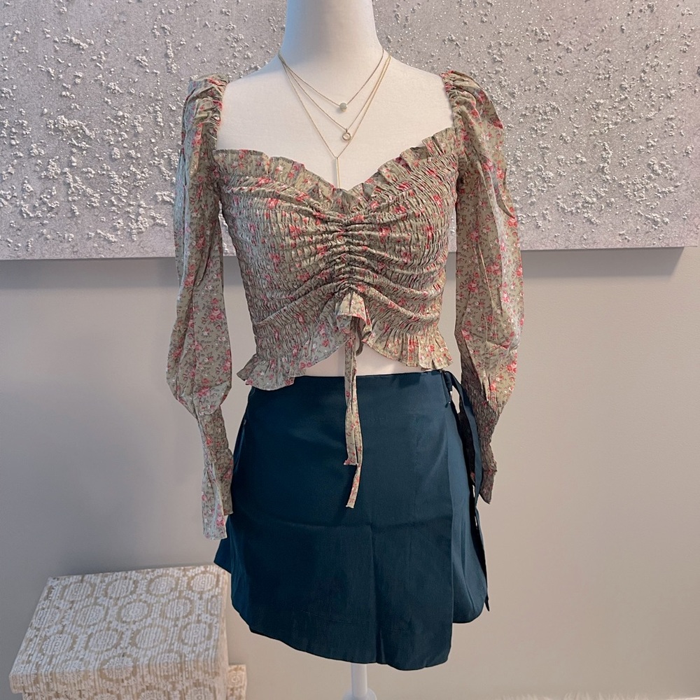 Crop Top and Skort Set